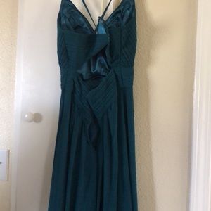 Long beautiful, formal dress.